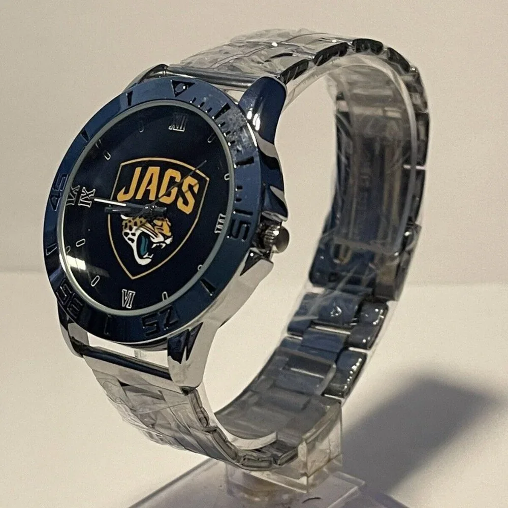 Jacksonville Jaquars NFL Stainless-Steel Men's Watch NEW - needs battery